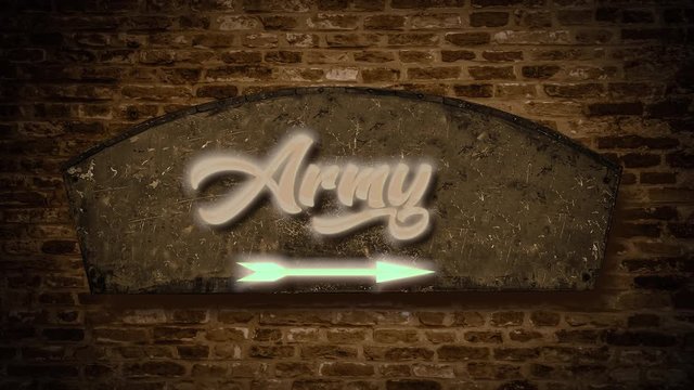 Sign 409 - Army