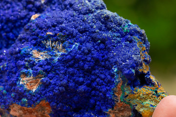 azurite  mineral specimen stone rock gem quartz crystal