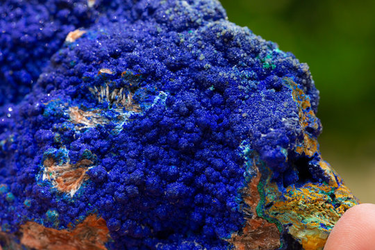 azurite  mineral specimen stone rock gem quartz crystal