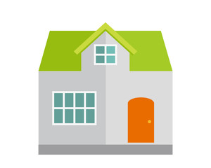 住宅　家　イラスト　一軒家　マイホーム