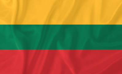 Lithuania waving flag