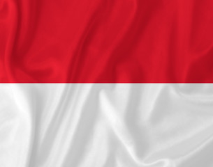 Monaco waving flag