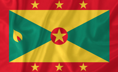 Grenada waving flag