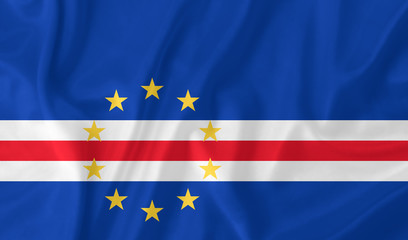 Cape Verde waving flag
