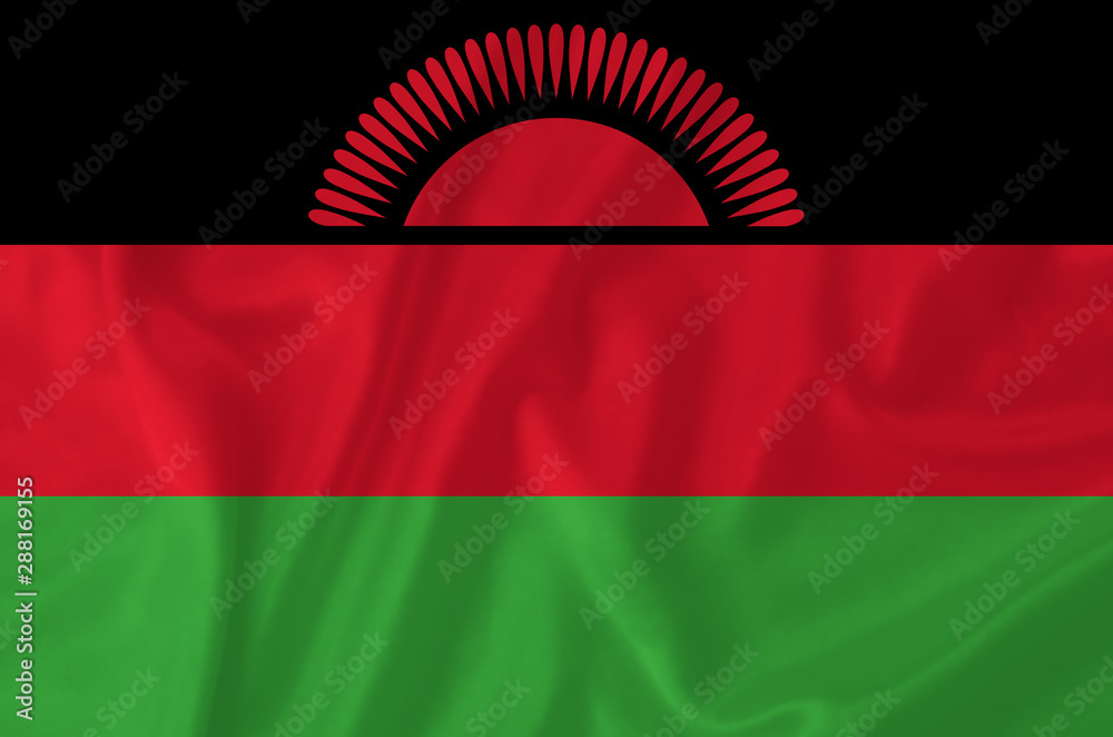 Wall mural Malawi waving flag