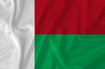 Obraz premium Madagascar waving flag