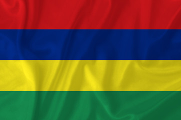 Mauritius waving flag