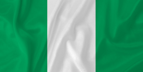 Nigeria waving flag