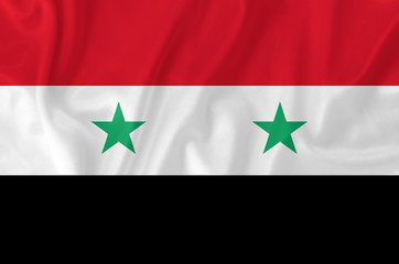 Syria waving flag