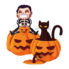 kids in halloween costumes image