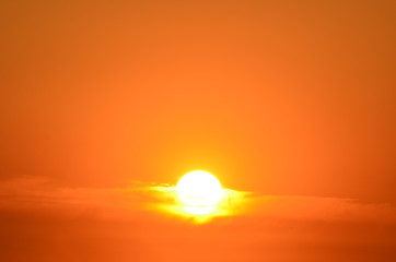 sunset golden sky , nature photo