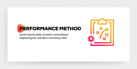 PERFORMANCE METHOD ICON CONCEPT