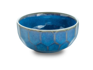 One of ceramic bowl with white background. Object for cooking , recipe or kitchen issue.