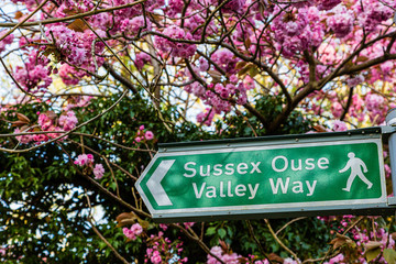 A signpost for the Sussex Ouse Valley Way © nigelfrench