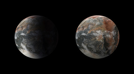 Planets of solar system. Deep space planet. Elements of this image furnished by NASA.