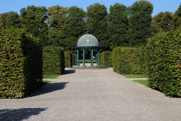 Ein Pavillion den den Herrenhäuser Gärten