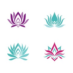 Fototapeta premium Beauty flowers logo template
