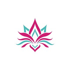 Beauty flowers logo template