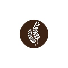 Wheat vector icon illustration