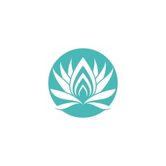 Beauty flowers logo template