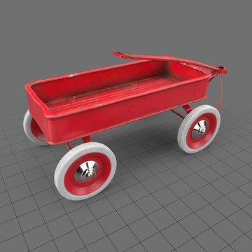 Retro toy wagon