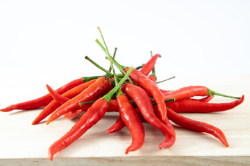 red chilli pepper an isolated on white background