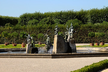 Ein Wasserspiel im Schloss Herrenhausen