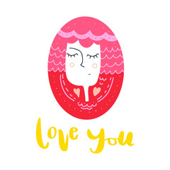 Cute hand-drawn vector image