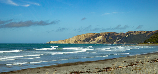 Amazing seascape view near Kaikoura, New Zealand