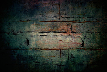Mysterious background abstract dark wall brick texture