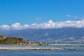 amazing seascape view near Kaikoura, New Zealand