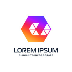 Naklejka premium Letter E abstract Logo Template. construction concept. digital technology logo - vector