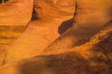 The Colorado of Provence, ocher quarry. Roussillon, France