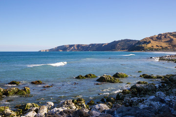Fototapeta na wymiar amazing seascape view near Kaikoura, New Zealand