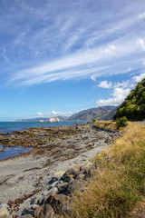 Amazing seascape view near Kaikoura, New Zealand