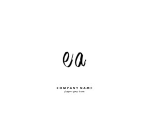 EA Initial letter logo template vector	