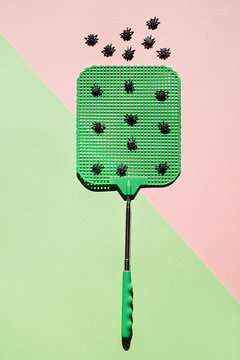 Close up of fly swatter