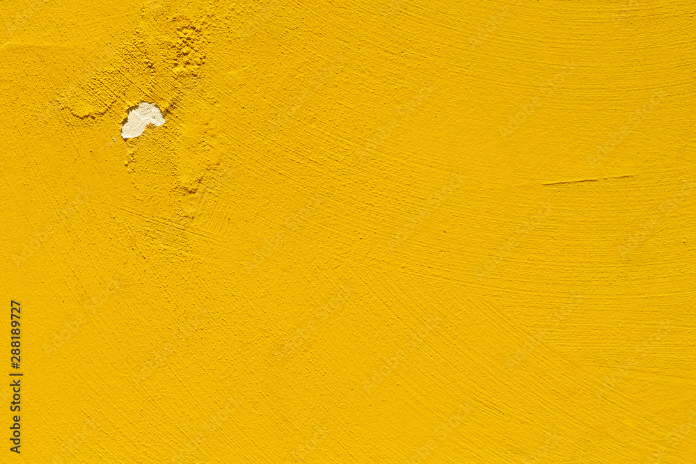 Canvas Prints Yellow wall with peeling paint