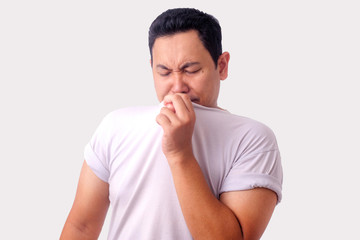 Man Having Bad Body Odor