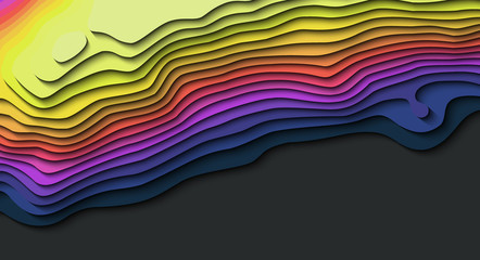 Mountain hiking. Map line of topography. Vector abstract topographic map concept with space for your copy. 3D Cartography concep background. Map mockup infographics. Sale background. Wavy backdrop