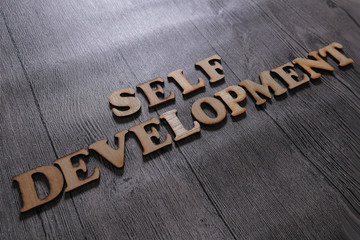 Self Development, Business Words Quotes Concept