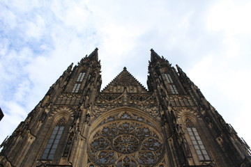 Fototapeta premium St. Vitus Cathedral Prague facade