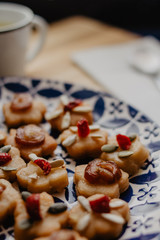 Close-up of Yakgwa. Korean honey cookies