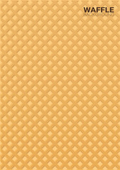 Colorful Wafer texture sweet food background. Ice cream waffle.