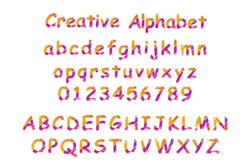 COLORFUL CREATIVE ALPHABET