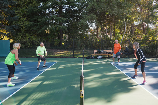 Pickleball foursome.