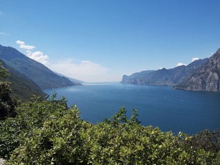 Fototapeta premium Lake Garda under the summer sky