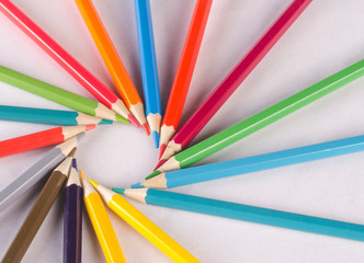 colors colorful wooden pencils draw 