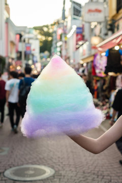 rainbow fairy floss