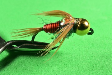 Copper John trout fly imitation